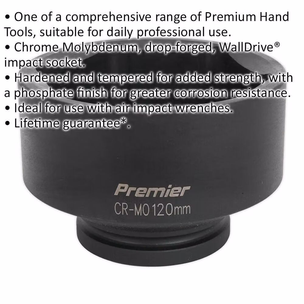 Loops 120mm Forged Chromoly Impact Socket with 1 Inch Square Drive – 2