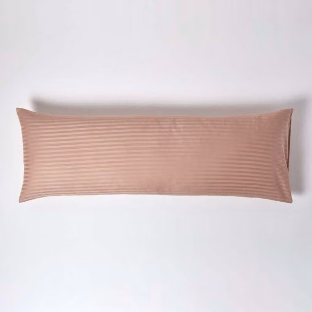 Homescapes 330 Thread Count Egyptian Cotton Percale Pillowcase in Beige