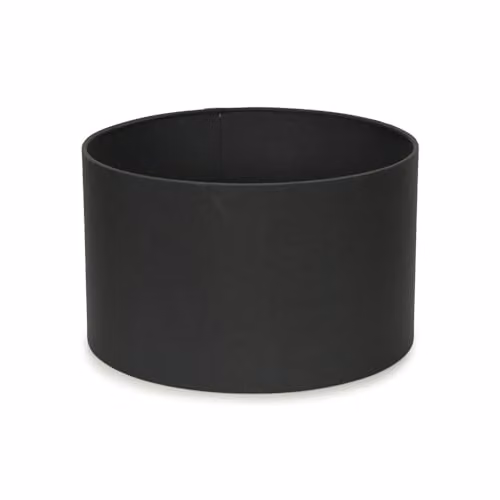 ValueLights Reni Modern Grey Fabric Cylinder Drum Ceiling Lamp Shade, Width: 25 cm – 1