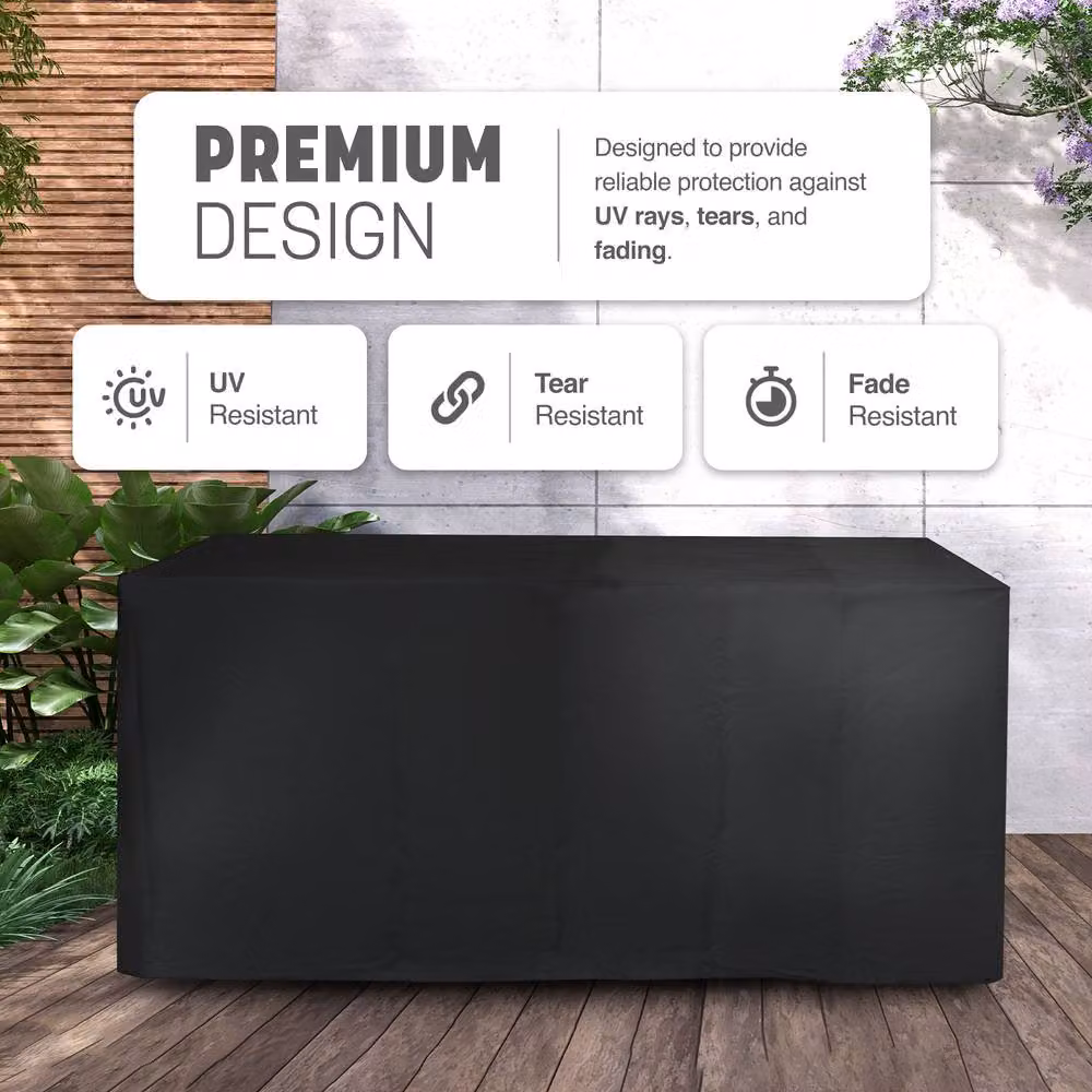 Keplin Waterproof Outdoor Sofa Cover in Black or Grey, W/D/H: 180 x 120 x 74 cm – 5