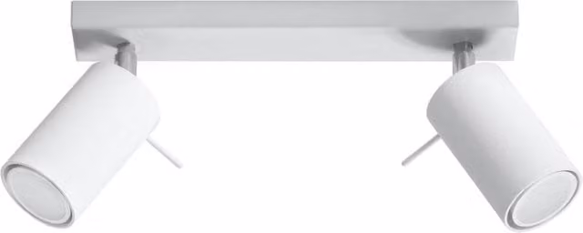 Sollux Lighting Modern White Ring Ceiling Lamp, W/D/H: 30 x 16 x 6 cm