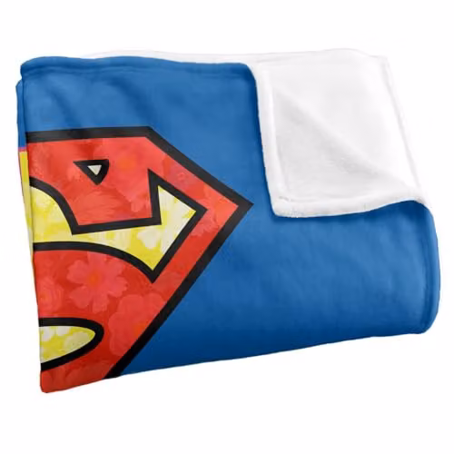 Warner Bros. Superman Mothers Day Moms Are The Real Superheroes Super Soft Fleece Throw Blanket, Multicolour, W: 152 cm, D: 127 cm – 2