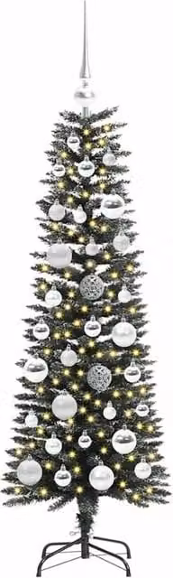 Berkfield Home Elegant Green Artificial Christmas Tree with Stand, H 120 x W 40.5 x D 40.5 cm – 1