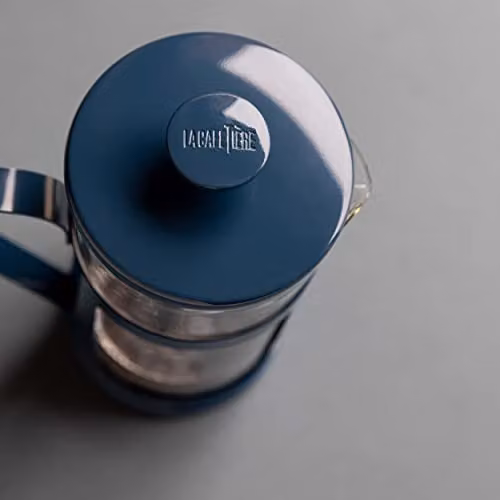 La Cafetiere Monaco Stainless Steel and Glass 8 Cup French Press Cafetiere, Blue – 3
