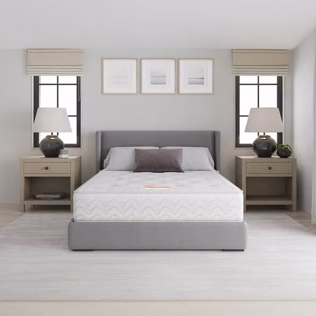Bodyshape Vitality Tufted Ortho Mattress, White, W: 150 cm, L: 200 cm