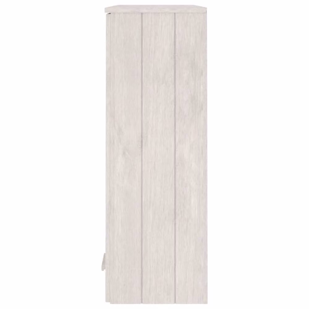 Berkfield Home HAMAR Highboard Top in White Solid Pine with Glass Doors, W/D/H: 85 x 35 x 100 cm – 2