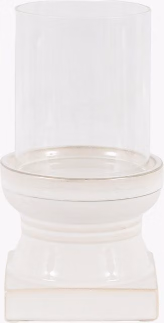 Perch & Parrow Mara White Ceramic Tealight Candle Holders