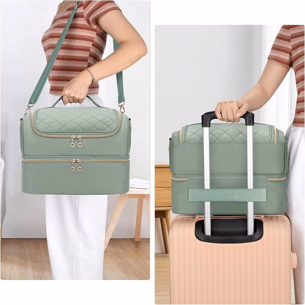 Kelvenix Green Double-Layer Nail Kit Carrying Case and Cosmetic Bag – 2