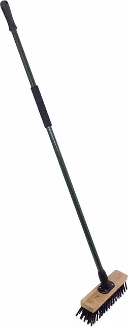 Charnwood 12 inch Stiff PVC Garden Maintenance Broom in Black