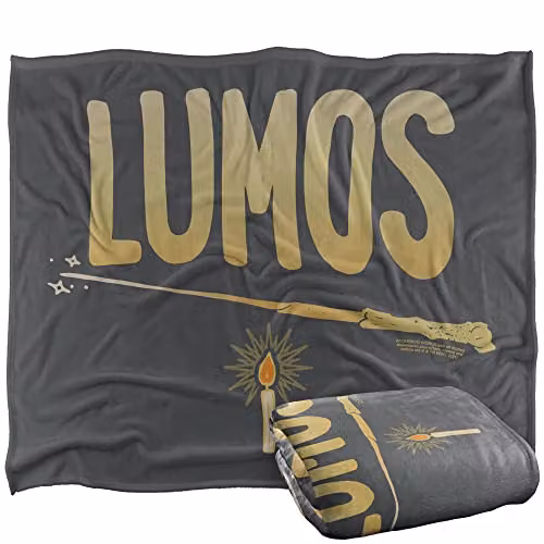 Warner Brothers Harry Potter The Light It Up Super Soft Fleece Throw Blanket, Multicolour, W/D/H: 152 x 127 cm – 1