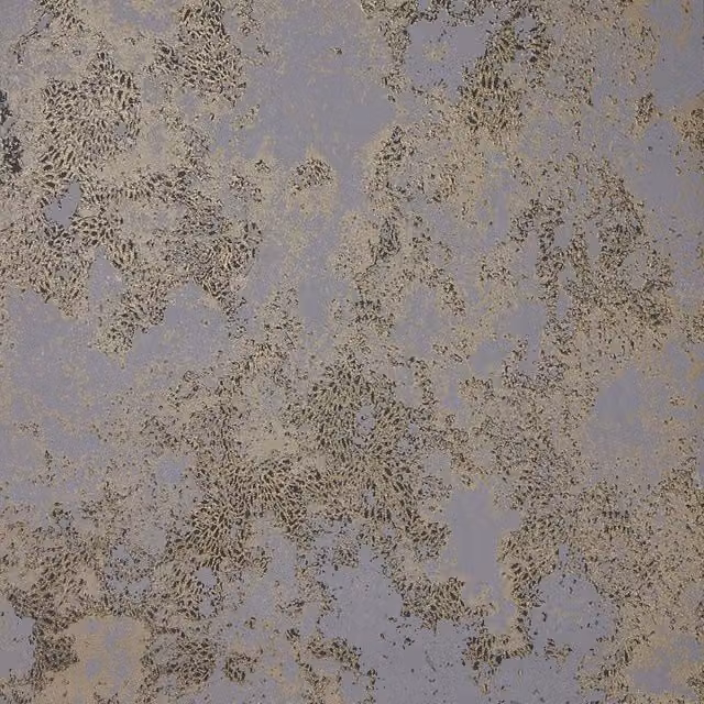 I Love Wallpaper Turin Industrial Abstract Wallpaper in Charcoal, Gold and Grey