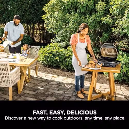 Ninja Woodfire Electric BBQ Grill and Smoker, Tabletop Hot Air Model, Grey and Black – 9