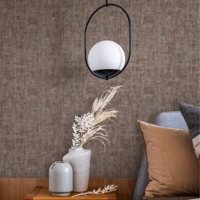 Galerie Industrial Effects Concrete Effect Abstract Wallpaper in Bronze Brown