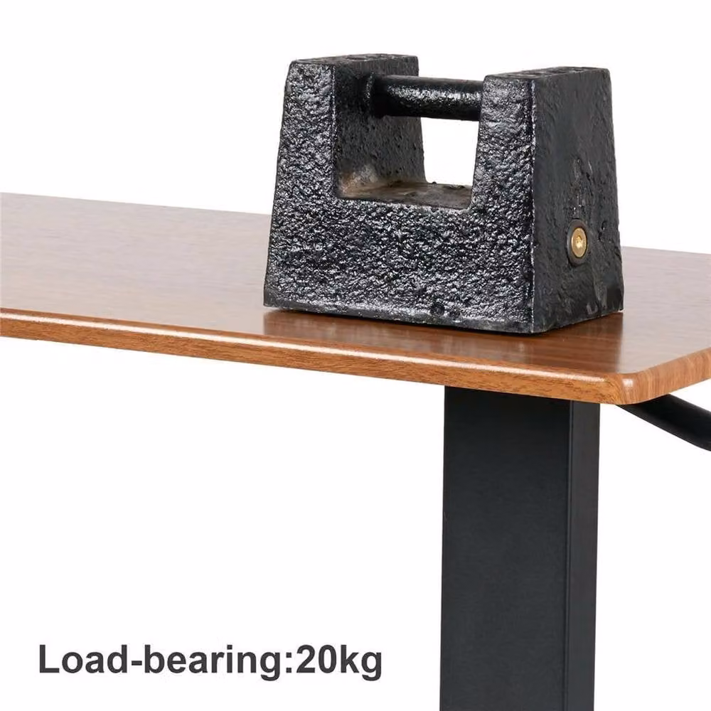 KORVIXA C-Shaped Side Table and Overbed Desk in Brown – 3