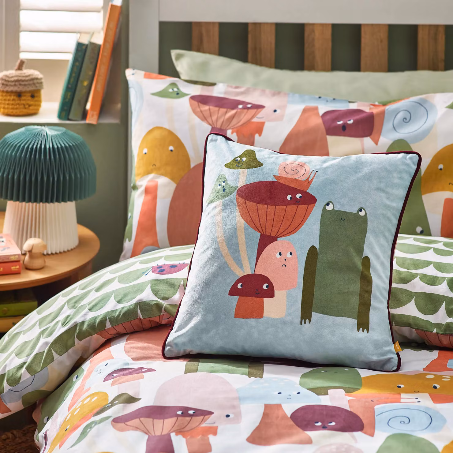 Riva Home Reversible Nature Inspired Childrens Graphic Duvet Cover Set, Multicolour and White, W/H: 120 x 150 cm – 2