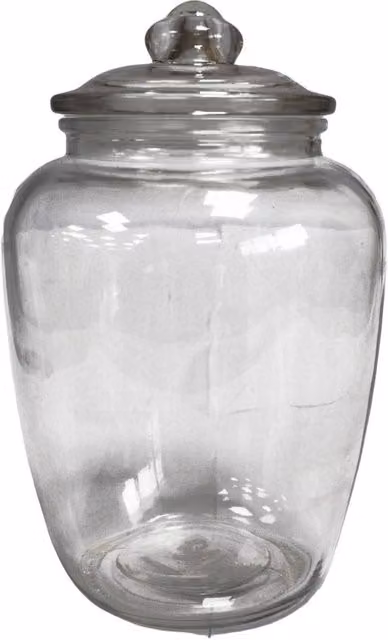 KDMD Big Classic Sweet Jar in Clear Glass, W: 15 cm, H: 24.5 cm – 1