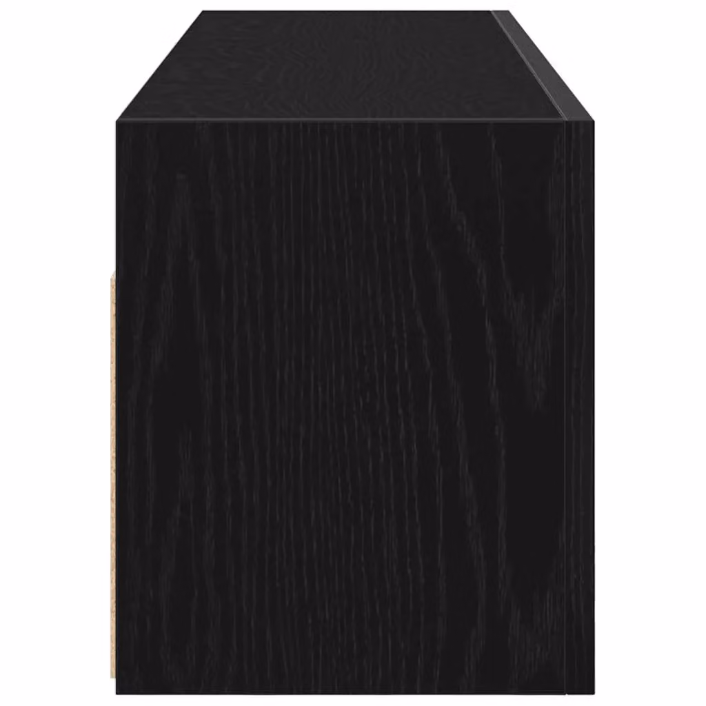 Berkfield Home Black Wall Mounted Bathroom Cabinet with Hinged Doors and Internal Shelves, W/D/H: 100 x 25 x 30 cm – 4