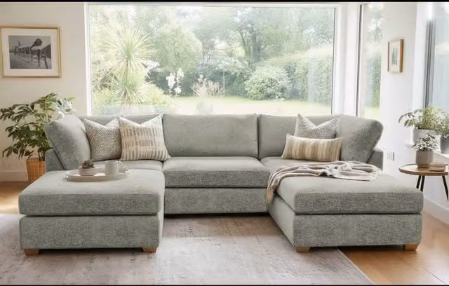 The Great Sofa Company Hyde U Shape Corner Sofa in Grey – 1