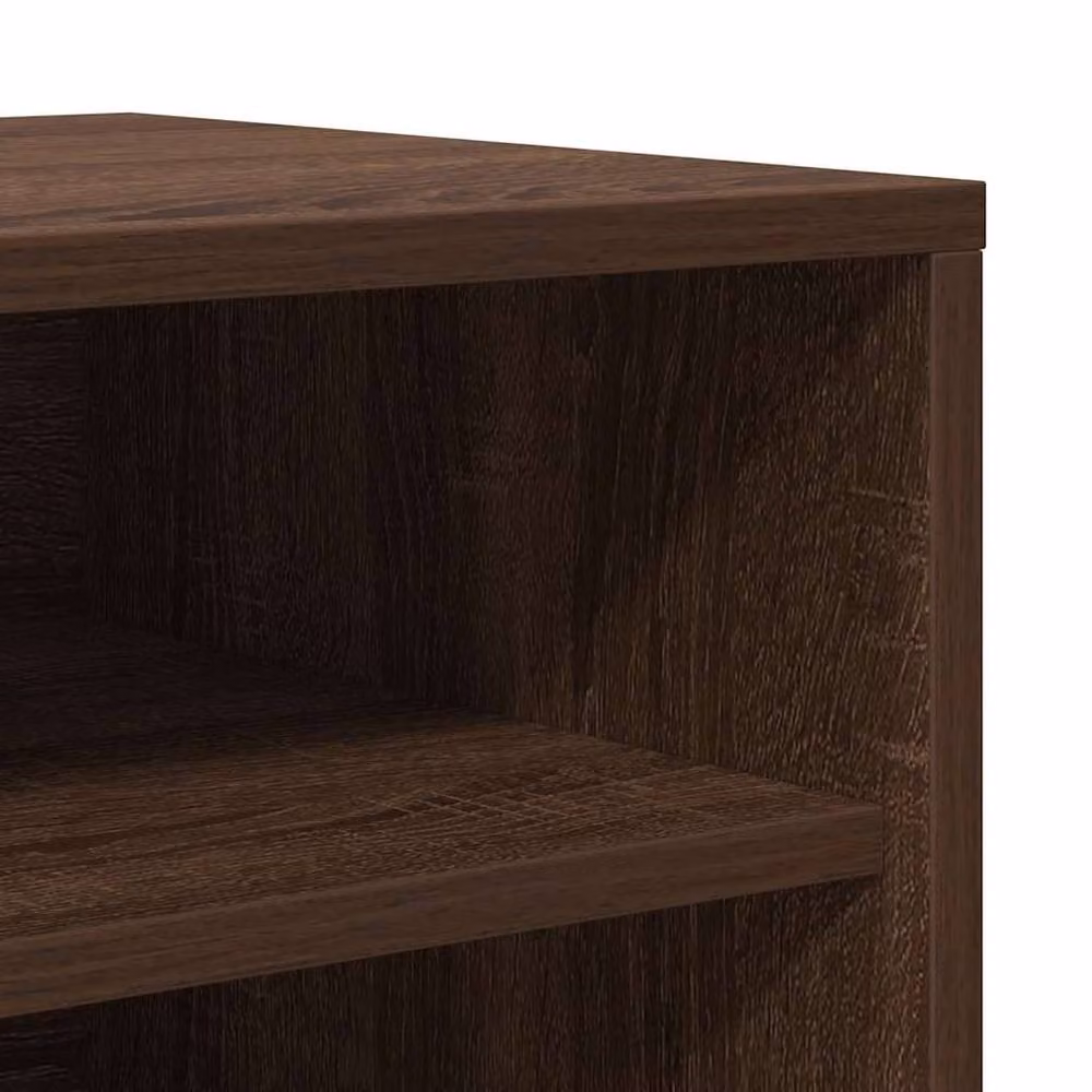 Berkfield Home Modern Brown Oak Shoe Cabinet W/D/H: 60 x 35 x 70 cm – 5