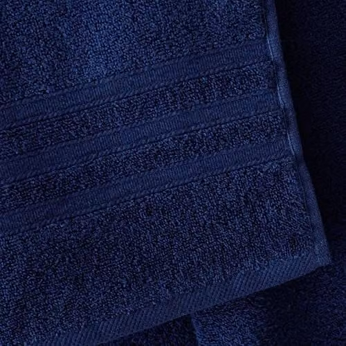 Catherine Lansfield Fluffy Cotton Hand Towel in Blue, W: 50 cm x H: 85 cm – 2