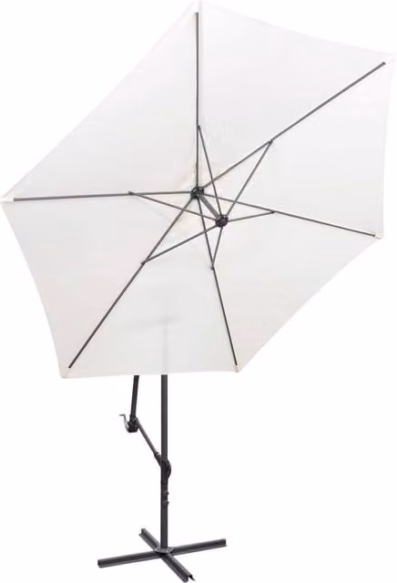 Berkfield Home Cantilever Garden Umbrella in Sand White, 3 m – 1