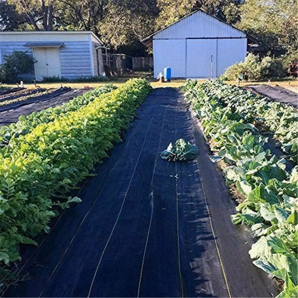 EONLION Black Polypropylene Weed Control Fabric Garden Liner, 4m x 25m – 3