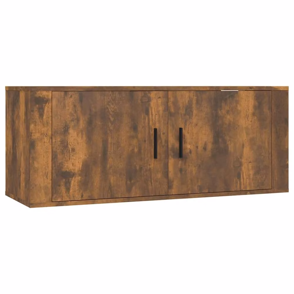Berkfield Home Classic 6 Piece TV Cabinet Set in Smoked Oak and Brown Engineered Wood – 4