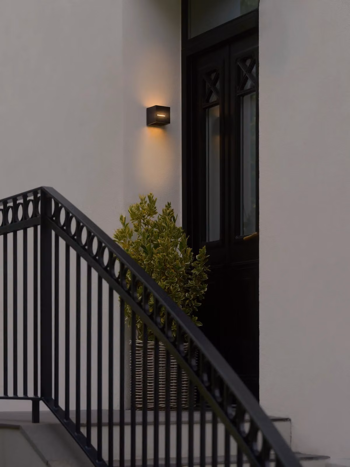 Nordlux Rivo LED Outdoor Wall Light, Black Metal, IP54, Warm White 3000K – 3
