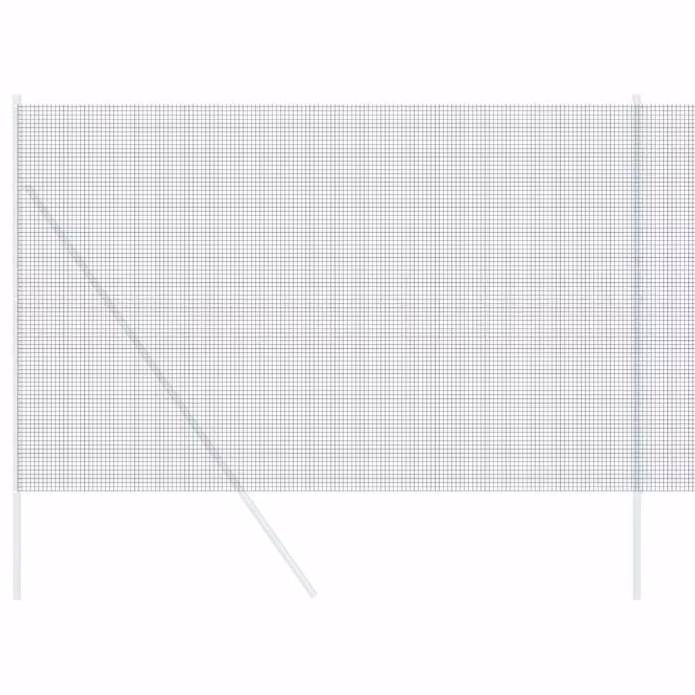 Berkfield Home Green PVC Coated Steel Welded Wire Fence, Single-Bar Rectangular, H: 1.5 m x W: 50 m – 3