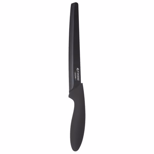 Viners Assure 8 inch Carving Knife with Stainless Steel Blade and Black Soft Grip Handle