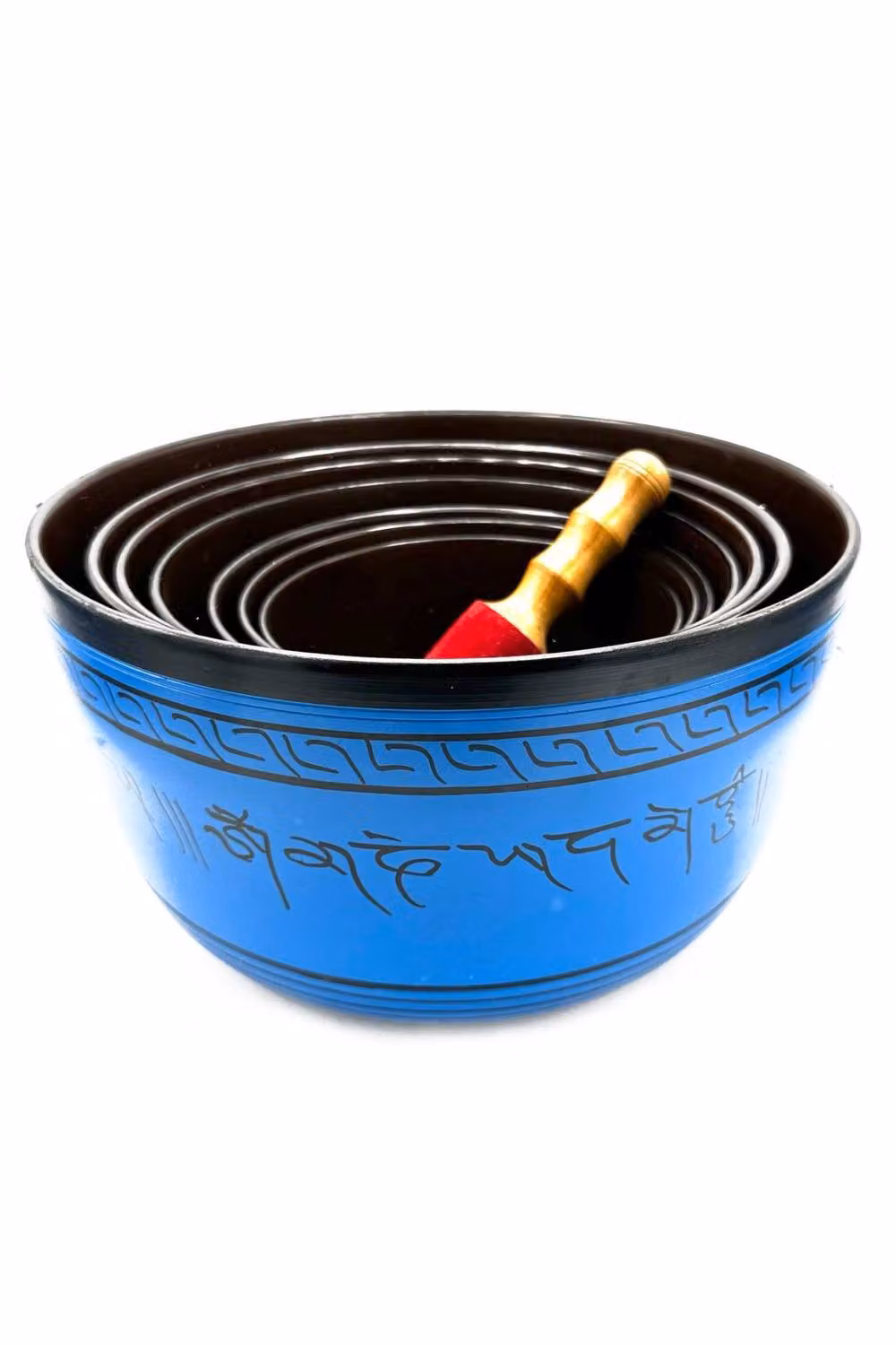 KDMD Large Chakra Singing Bowls Set of 7 Resonant Healing Bowls, Multicolour, W: 35 cm, H: 19.5 cm – 2