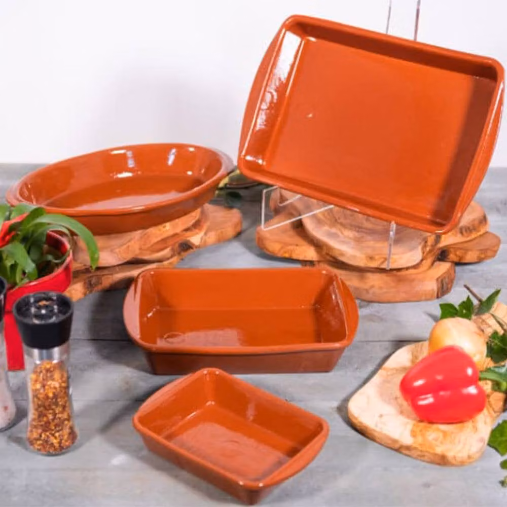 Verano Spanish Ceramics El Toro Brown Rectangular Ceramic Roasting Dish, 32 cm – 3