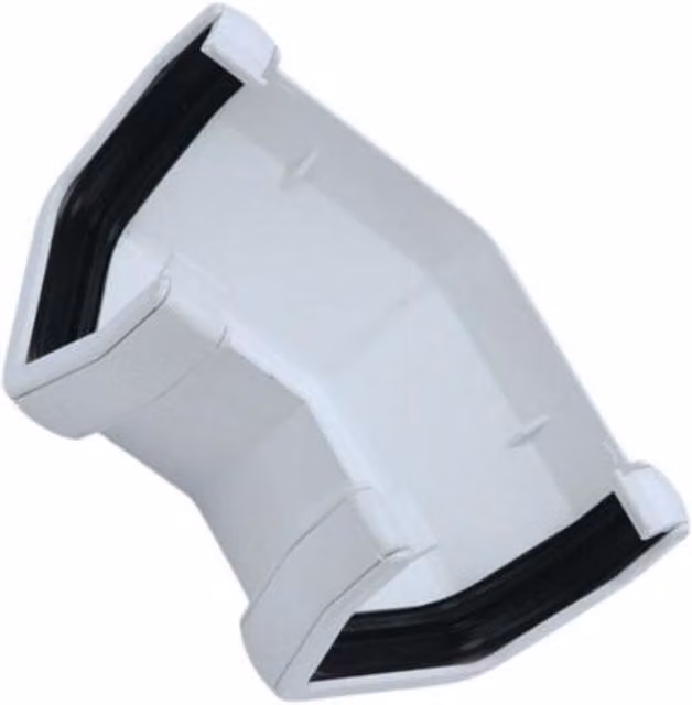 Kayflow Square Gutter Running Outlet Box in White