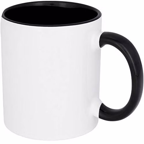 Bullet Black and White Ceramic Sublimation Mug, 330 ml – 1