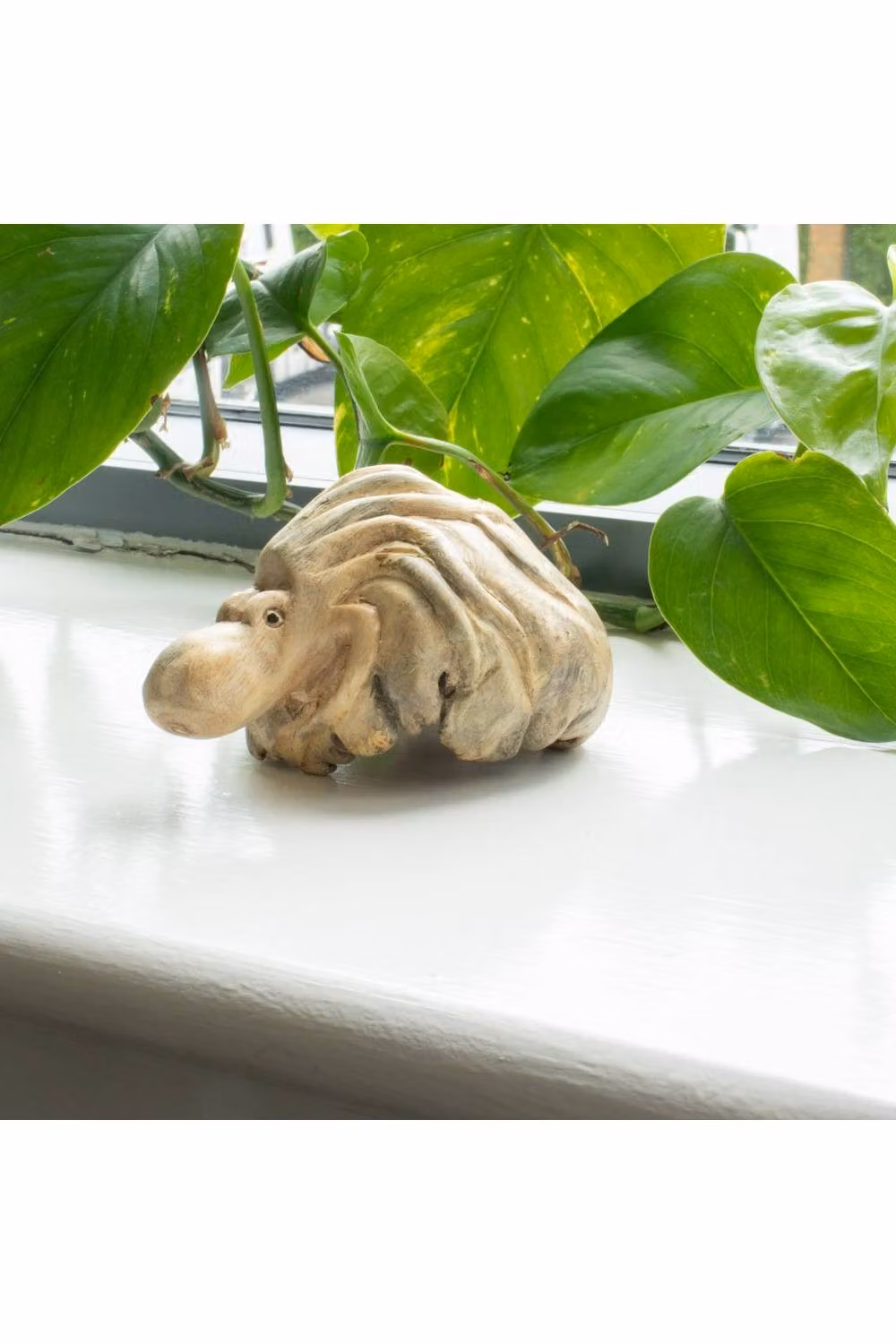 KDMD Handmade Parasite Wood Ocean Octopus Carving, Brown Rustic Coastal Wooden Tabletop Ornament – 3