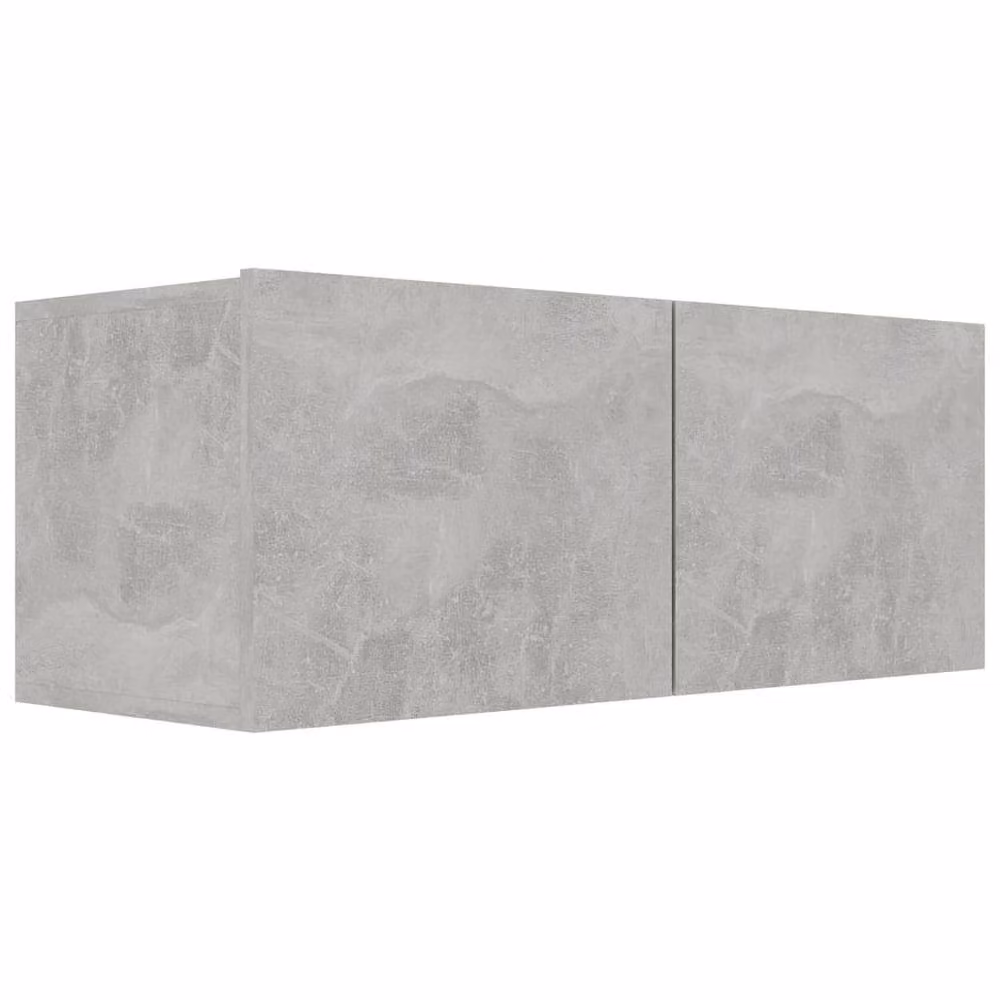 Berkfield Home 3-Piece Modern TV Cabinet Set in Concrete Grey Engineered Wood – 3