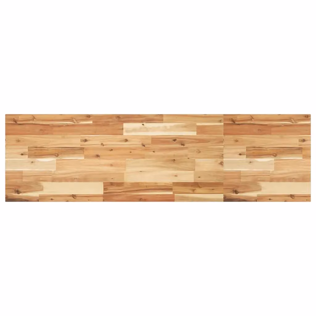 Berkfield Home Oil Finished Solid Wood Acacia Floating Shelf, Brown, W/D/H: 140 x 40 x 2 cm