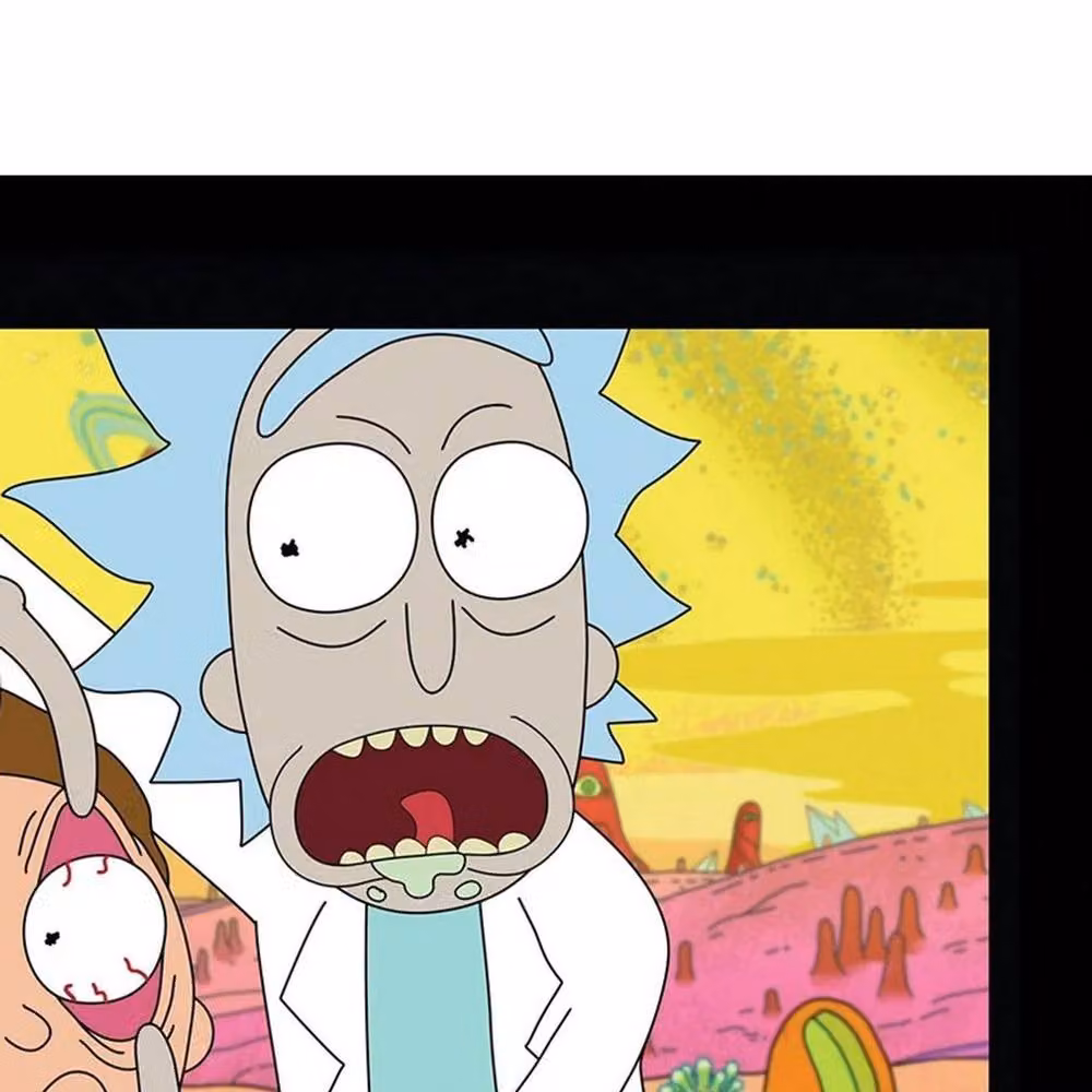 Rick & Morty Classrickal Risk It All Framed Multicolour Paper Poster – 2
