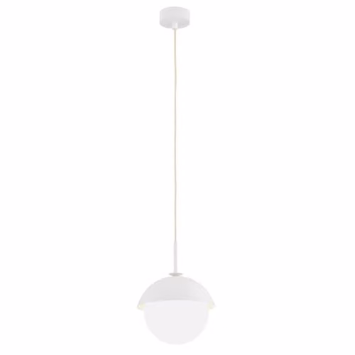 Netlighting Cappello Globe Pendant Ceiling Light in White and Beige Glass