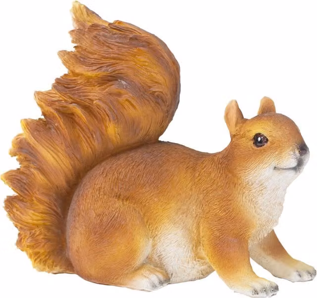 Farmwood Realistic Red Squirrel Garden Animal Ornament in Red and Brown