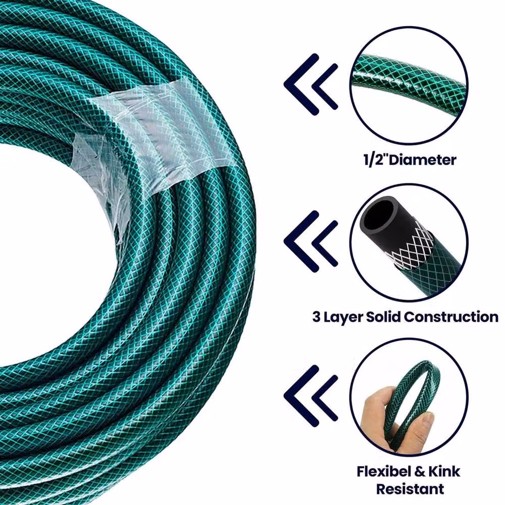 VOGREX 30mm Reinforced Green PVC Garden Hose – 2