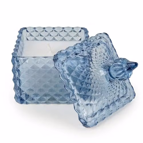 Candlelight Silk Road Collection Glass Jar Candle in Tianshui Blue – 1