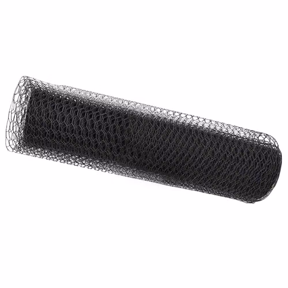 Berkfield Home Hexagon Steel Fence in Dark Grey, PVC Coated, H: 60 cm x W: 100 m – 2
