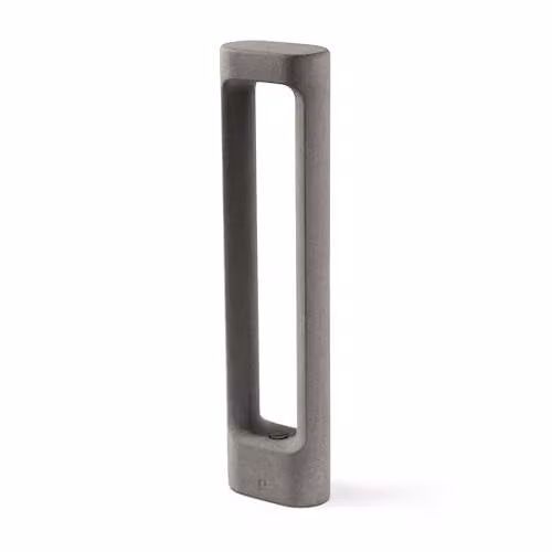 Netlighting Totem 611 Grey LED Bollard Lamp, 6.5W, 3000K Warm White, IP55, Concrete Finish – 1