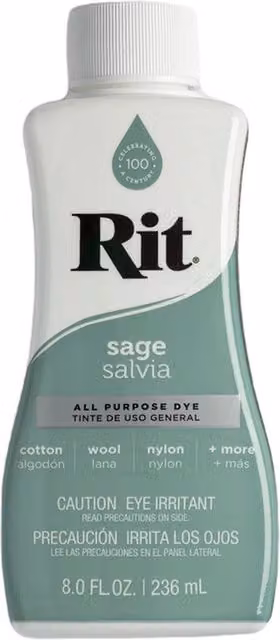 Rit All Purpose Fabric Liquid Dye for Natural Fibres in Sage Green