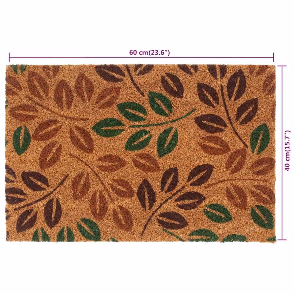 Berkfield Home Brown Tufted Coir Door Mat, W/D: 60 x 40 cm – 2