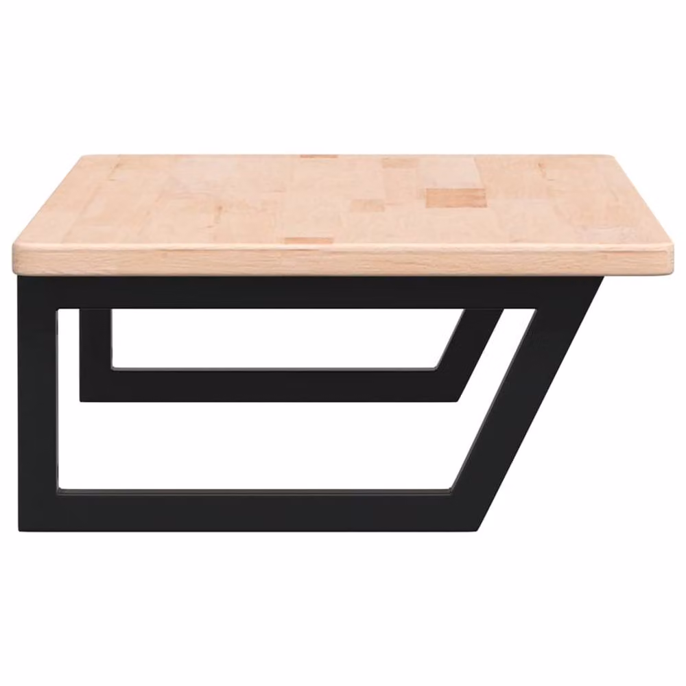 Berkfield Home Wall Mounted Basin Shelf in Light Brown Oak and Steel – 3