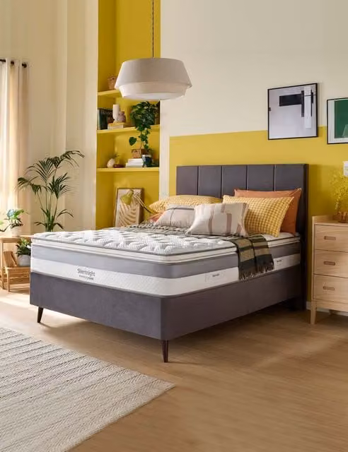 Silentnight Memory Cool 2000 Hybrid Pillowtop Mattress, White, W: 120 cm, D: 200 cm