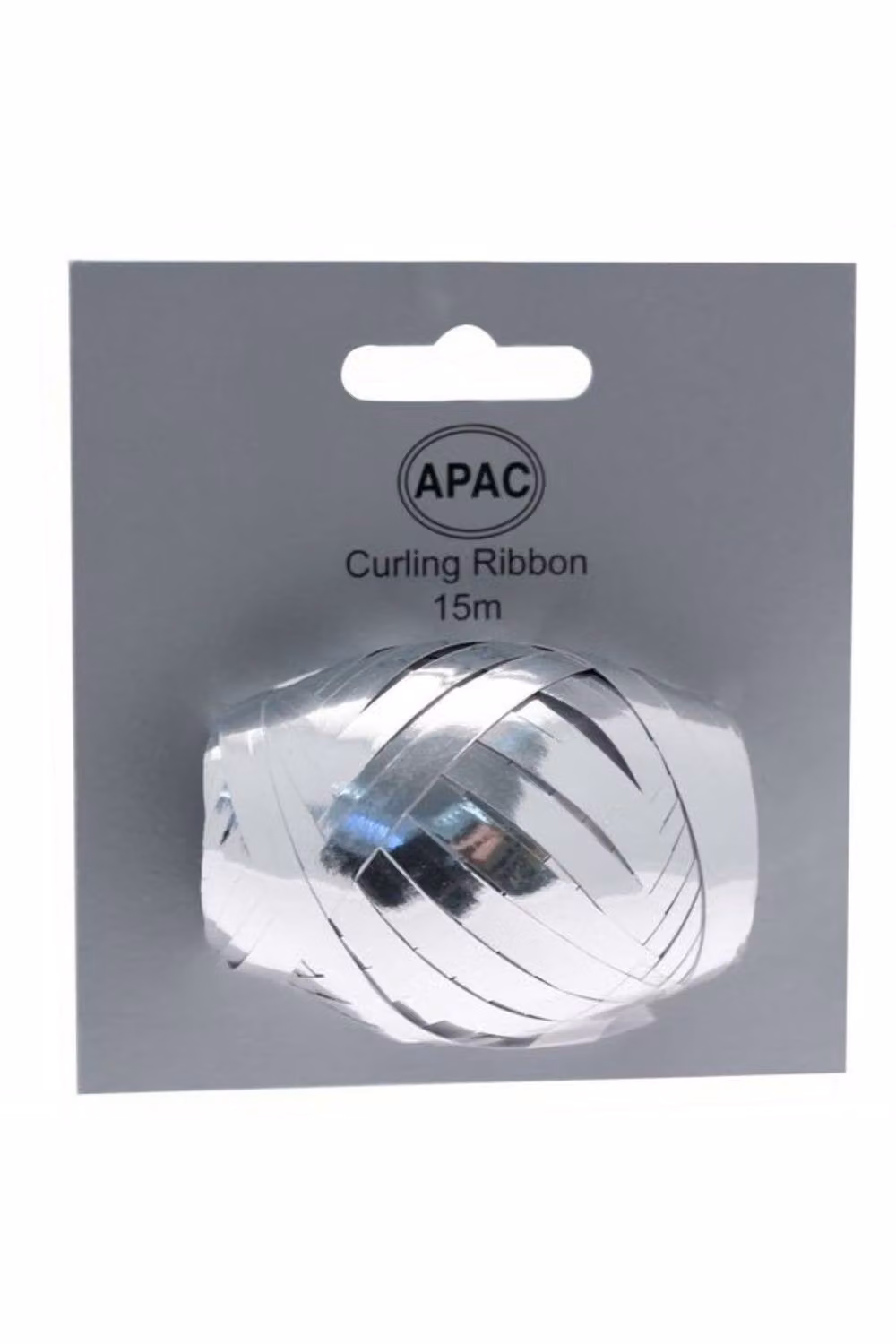 KDMD Metallic Silver Polyester Ribbon Cop on Header, 20 Pack – 2