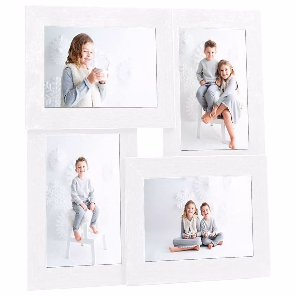 Berkfield Home Modern Collage Photo Frame, White, for 4 x 10 x 15 cm Pictures – 2
